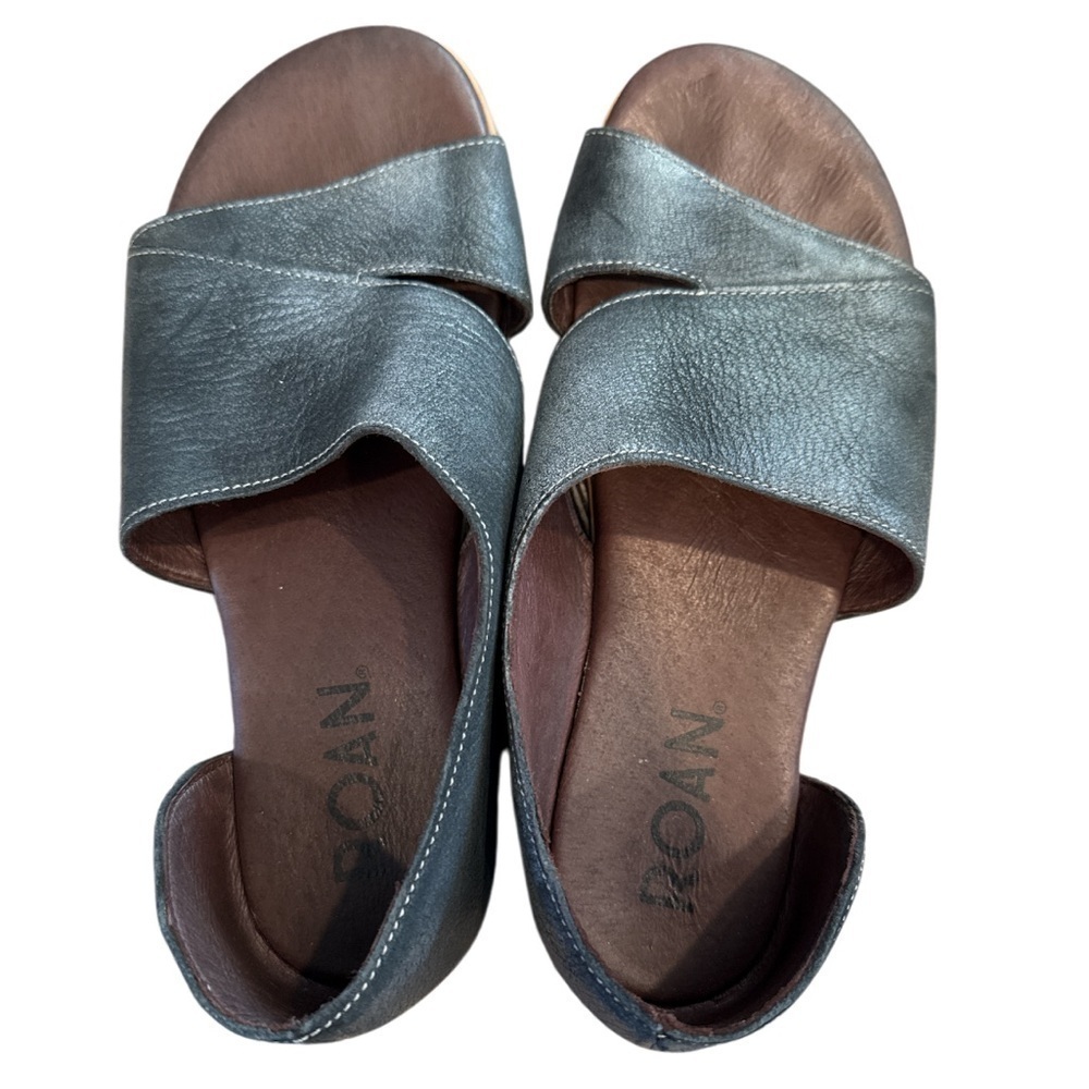 Roan by Bed Stu Womens Irie Leather Slip On Flat Sandals Sandals - Picture 6 of 12